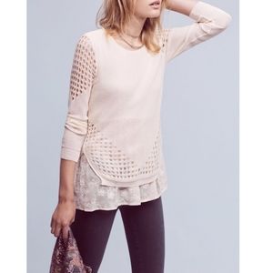 Anthropologie Layered Lightweight Sweater